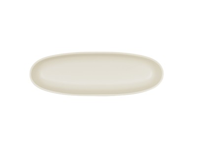 Bali Oval Platter-4x12 Ivory
